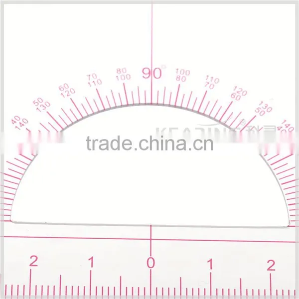 Kearing Brand Sandwich Line for Durability,triangle Grader Ruler,grading Sewing Grader Ruler With Protractor #T045 photo-2