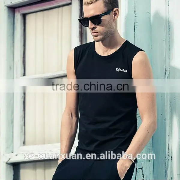 Wholesale Cheap American Style Black Running Men Vest