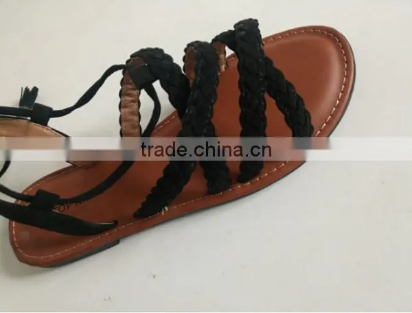 Fashion Falt Sandals Shoes Women 2017 Surplus Bulk Stock Cheap Sale photo-2