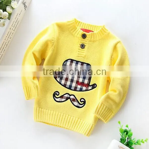 Baby Boys Cotton Sweaters 2015 Knitted Kids Pullover Sweater photo-2
