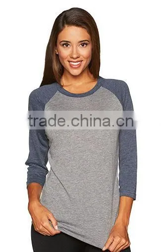Next Level Apparel Tri-Blend Unisex 3/4 Raglan Sleeve Tee - Made From 50% Polyester, 25% Cotton and 25% Rayon photo-3