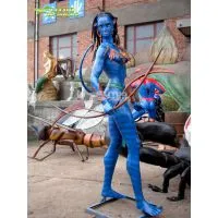 Amusement Park Decoration Life Size Fiberglass Statue of Avatar photo-2