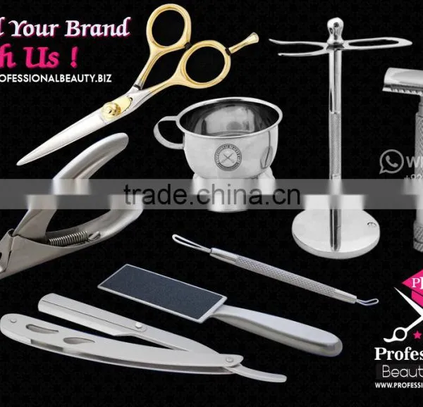 Barber Scissors, Razor Safety, Shaving Set, Barber Knife, Nail Cutter, Acrylic, Maicure Pwdicure, Beauty Tools Set