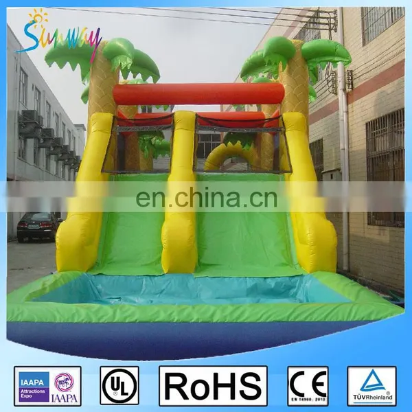 Giant Inflatable Palm Tree Combo Bouncers Game Amusement Park Obstacle Course photo-2