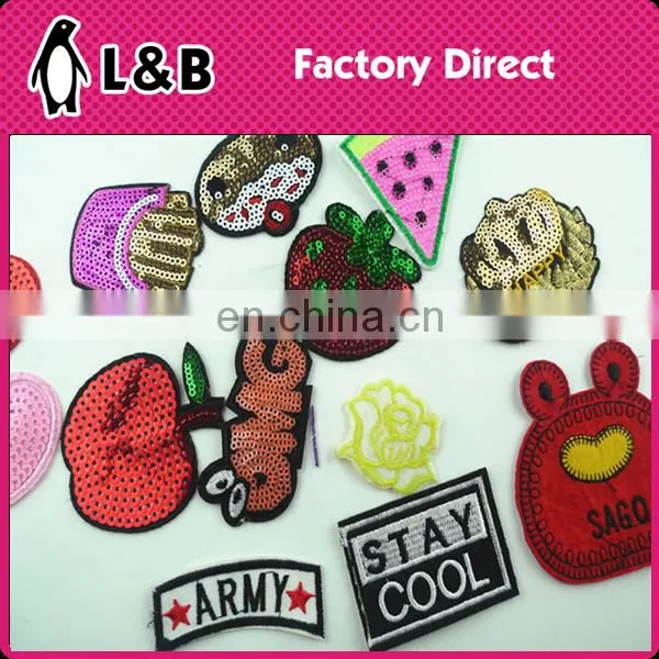 2016 Iron on Patches for Clothing, Custom Embroidery Patches for Shirts,iron on Football Patches photo-5