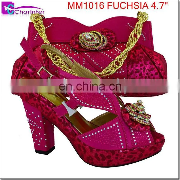 High Heels Women Shoe and Bag Bag and Shoes Set Women Shoes Matching Bag photo-2