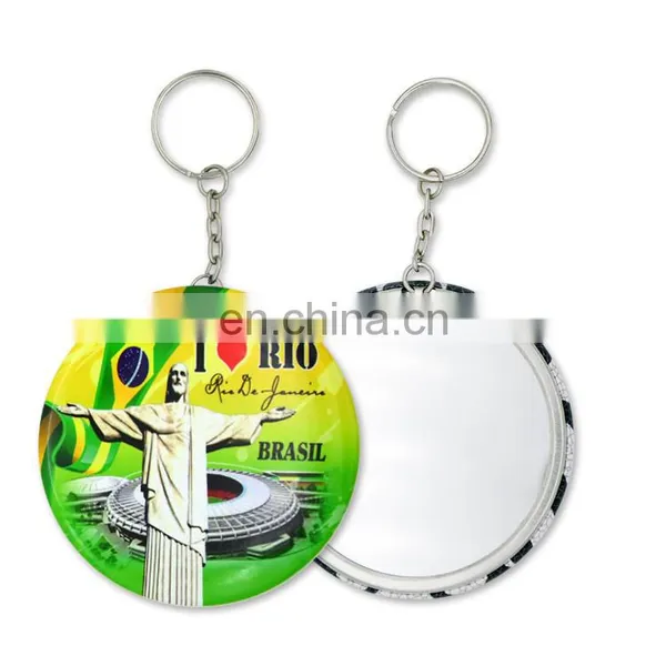 Custom Logo Printed Promotional Keychain Mirror photo-3