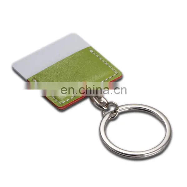 Promotional PU Leather Tag Keychain / Bulk Leather Tags photo-2