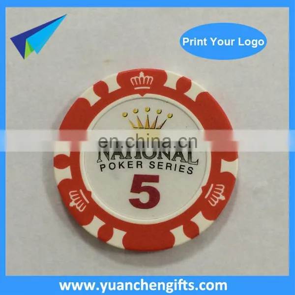 2016 Promotional Casino Custom Logo Sticker Poker Chips photo-3