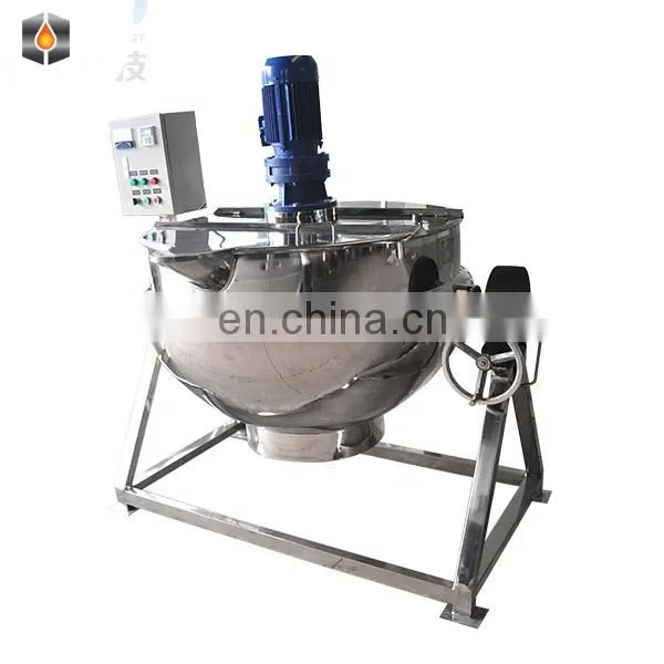 Industrial Tiltable Electric Heating Cooking Pot Jacket Kettle With Agitator photo-4