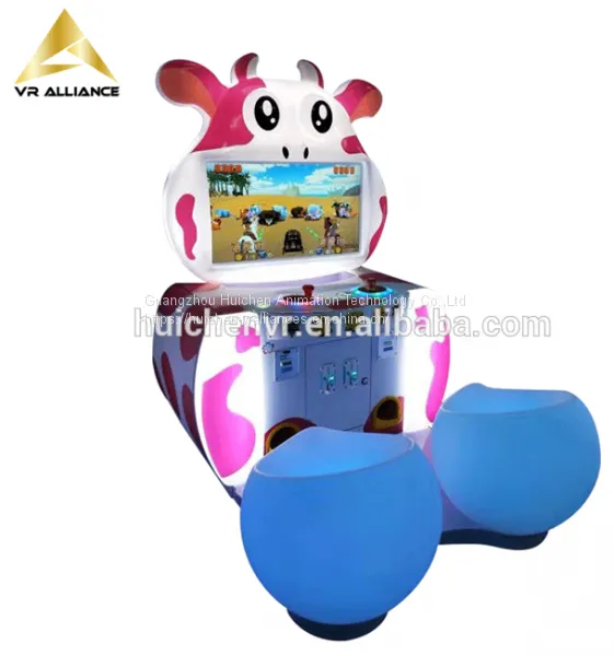 Indoor Amusement Coin Pusher Attractive Lovely Cow Kids Arcade Game Machine photo-4