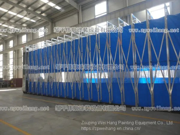 Telescopic Room Telescopic Spraying Room Mobile Polish Real Rail Type Spray Chamber photo-3