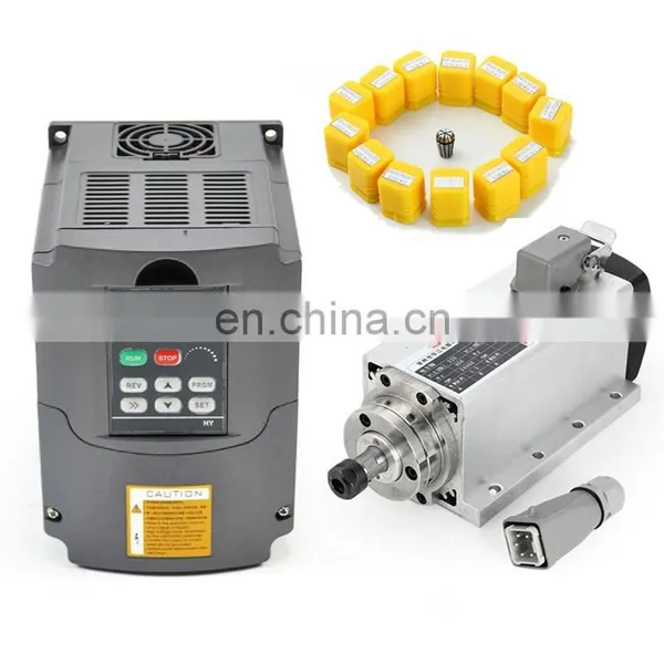 China Manufacturer Air Cooling Spindle Motor for Cnc Milling With Square Type photo-2