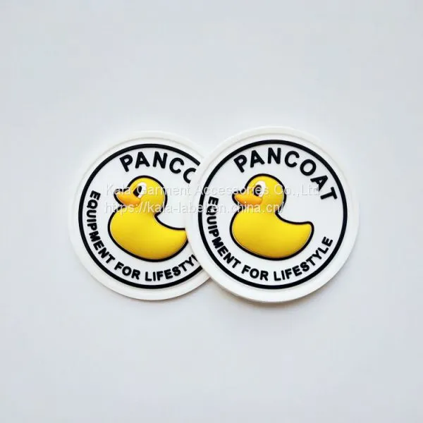 3D PVC Rubber Silicone Patch Iron on Clothing