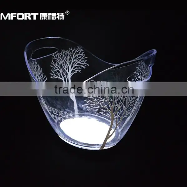 Led Lighting Belvedere Vodka Bottle Ice Bucket Factory Price photo-4