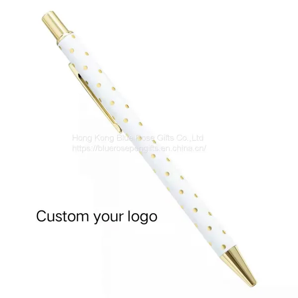 Kawaii Custom Heat Transfer Metal Click Ballpoint Pen Sweet School Office Supplies Students Gift Awards Exquisite Writing Tool