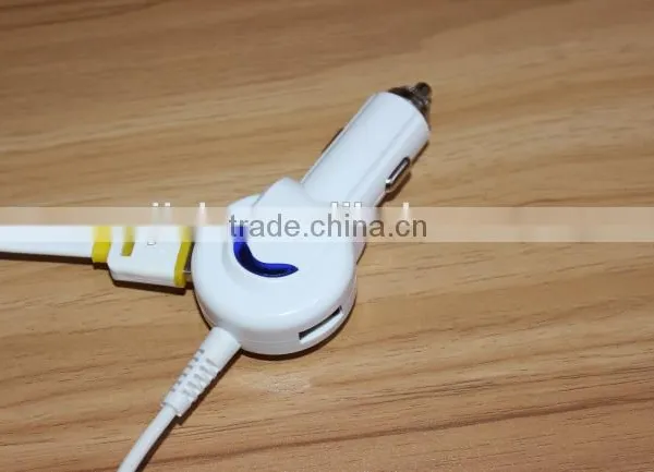 3.1A 3100mA 3in1 Vehicle Charger Android Device and Smart Phone Car Charger With 6 Feet Cable photo-5