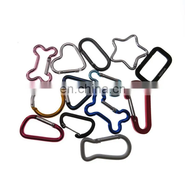 Manufacturer Custom Shaped Metal Aluminium Swivel Carabiner Hook for Bag