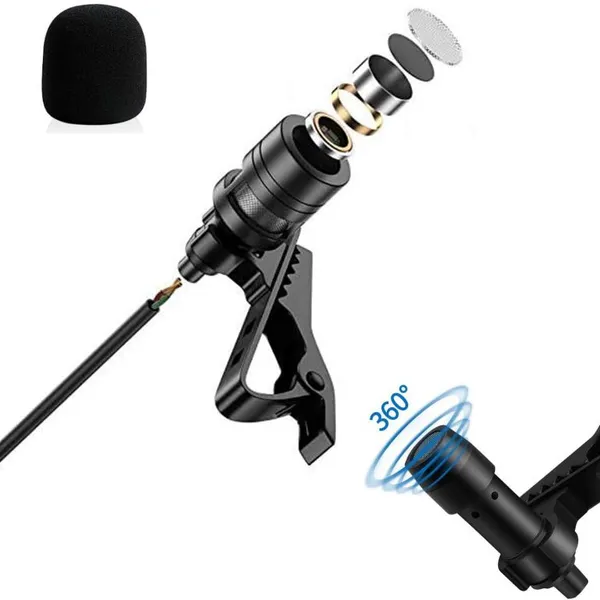 Mini Portable Microphone Condenser Microphone Lavalier Microphone Type C for Android Phone photo-4