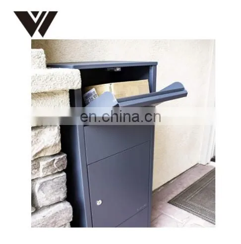 Wall Mounted Smart Parcel Drop Box Dark Grey for Secure Multiple Internet Deliveries of Large Delivery Packets Weatherproof photo-4