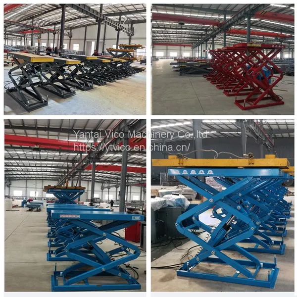VICO Car Repair Equipment In-Ground Hydraulic Scissor Car Lift For Tire Maintenance V-JSX-A-3430 photo-5