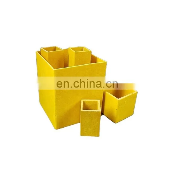 High Strength Square Rectangular Tube 50mm*50mm Customized Fiberglass FRP Pultruded Profile photo-2
