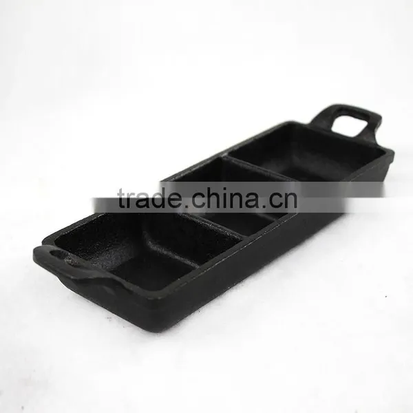 TRIONFO Mini Cast Iron Two Ears Cake Baking Pan photo-3