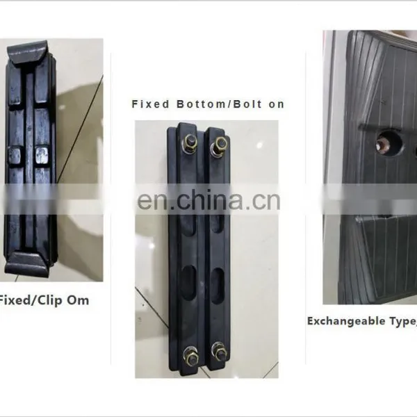 210LC-7 Excavator Parts Clip On Rubber Track Pad Track Plate 600mm photo-2