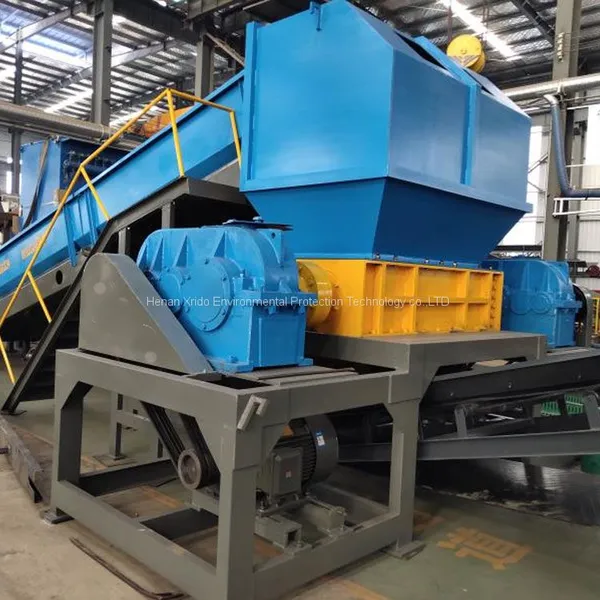 Twin Shaft Shredder Machine Solid Waste Metal Shredder Manifacturer