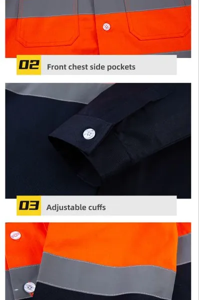 Summer Work Clothes With Bright Reflective Stripes, Comfortable and Breathable Boutique Men's and Women's Styles photo-5