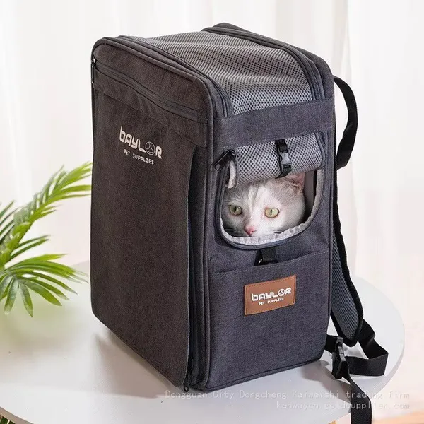 Multi-Functional Reflective Cat and Dog Carrying Bag Breathable Backpack and Trolleys With Custom Logo Hands-Free Shoulder Bag photo-3