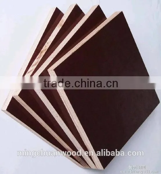 9mm 12mm 15mm 18mm Black/brown/red Film Faced Plywood for Concrete Shuttering Black Film Faced Plywood photo-4