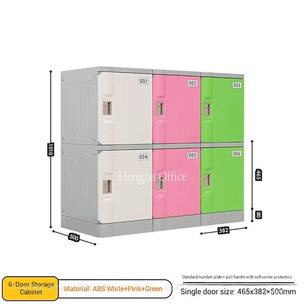 Classic Series Curved Door ABS Lockers: Screwless Design & Nylon Hinge Innovation for Aesthetic & Durable Storage photo-2