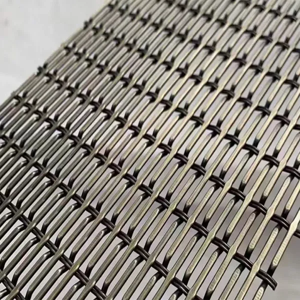 Decorative Woven Metal Wire Mesh for Cabinet Doors, Furniture Factory Industrial Decoration