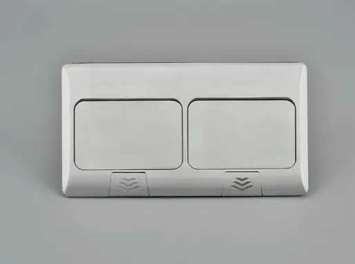 Double Row Flip up Power Electrical Floor Outlet Box Socket Combination