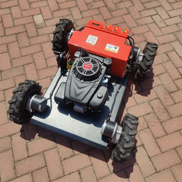 Industrial Single Cylinder Petrol Gas-electric Hybrid 360 Degree Rotation Radio Controlled Weed Cutter 0-6km/h Forward Speed
