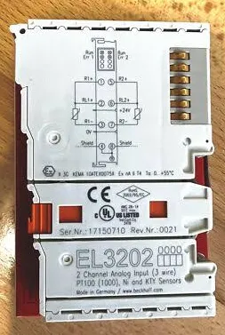 BECKHOFF EL3202 EtherCAT 2 Channel RTD Temperature Input Module PT100 PT1000 Industrial Automation IO Terminal photo-3