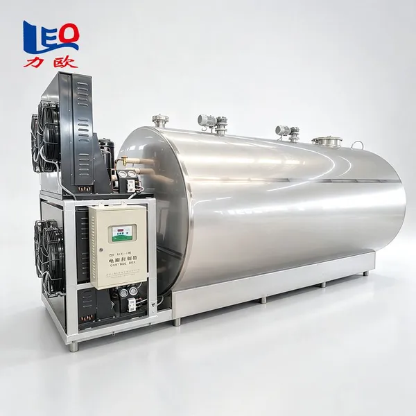 Farm Milk Cooling Tank SUS304 Dairy Milk Storage Tank For Raw Milk Low Temperature Preservation