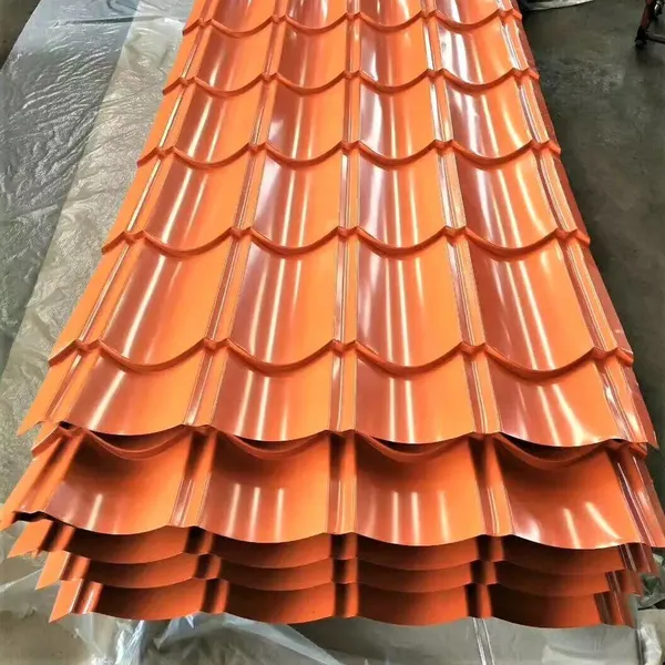 Color Coated Corrugated Sheet Steel, PE/SMP/PVDF Coating, Galvanized Base Material photo-2