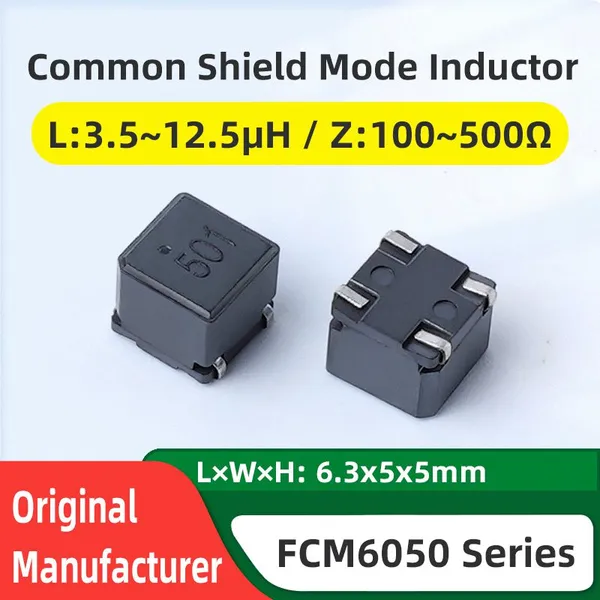 hcm6050 smd high-current common mode inductor, shielded package filter inductor,Made in China