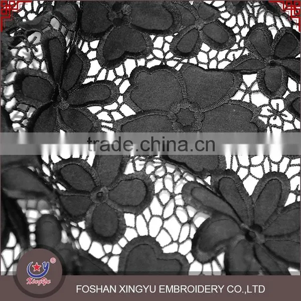 Economical Custom Design Wholesale Qmilch Embroidery White Lace Fabric Tops for Women photo-5