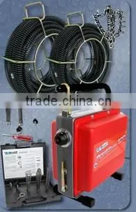 Professional Pipe- and Drain Cleaning Machine Powerfraese 200 With 1 PS Performance, Complete Set for 16 + 22 MM