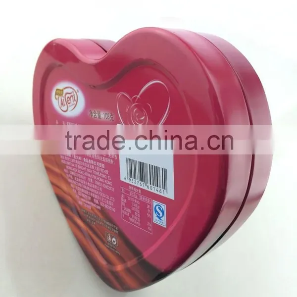 Heart Shape Tin Can,colorful Paint Tin Can for Chocolate photo-4
