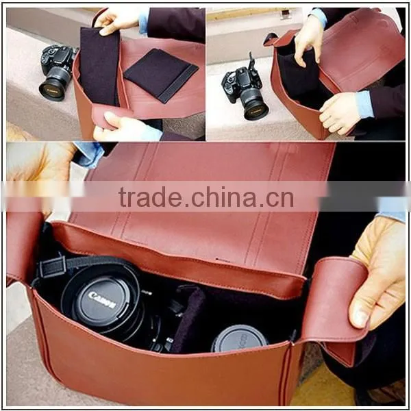Wholesale Online-shopping Vintage Fashion Leather Dslr Camera Bag photo-2