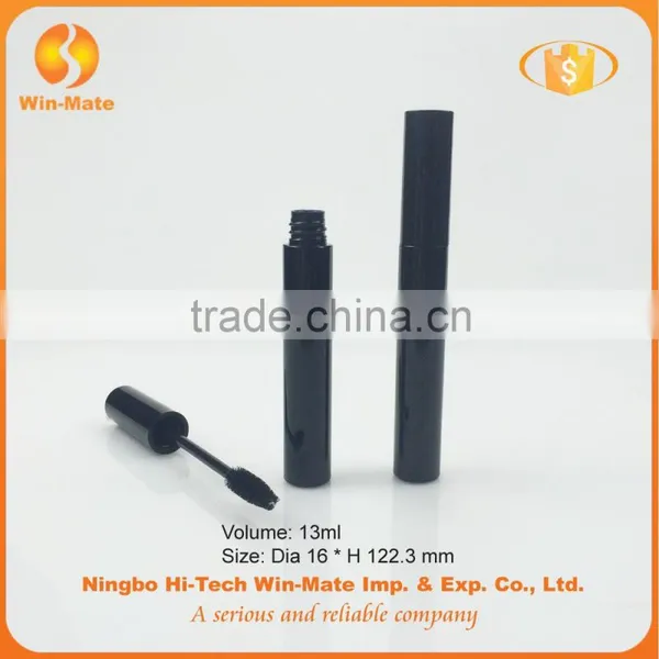 Classical Black Make Your Own Lable 13ml Flat Plastic Cylinder Mascara Tube photo-3