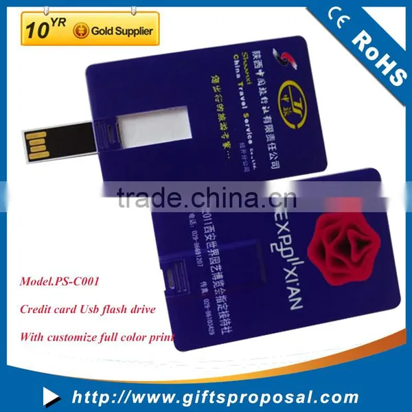 The Thinnest Credit Card Usb Flash Drive 8gb With Flip Chipset photo-2