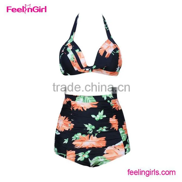 Plus Size Swimwear High Waist Bikinis in Bulk photo-6