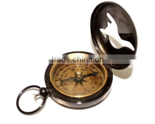 Brass Compass-Australian Kangaroo - Collectible Locket Compass 13317 photo-2