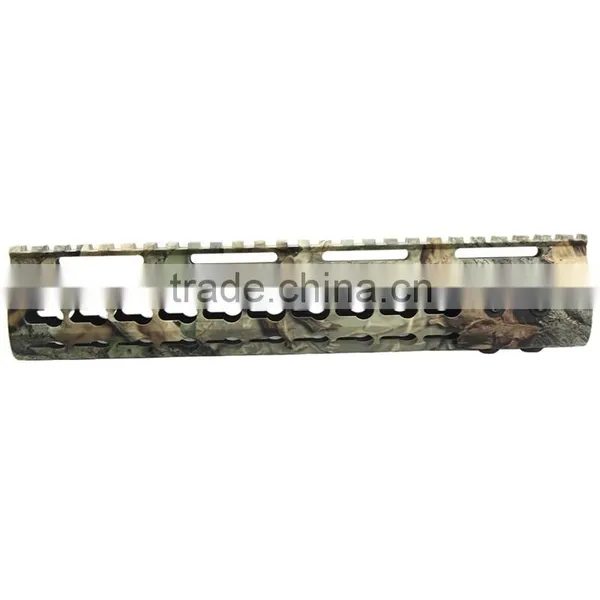 Funpowerland Keymod 10 Inch Camo Color Rifle Length Key Mod Free Float Rifle Style Handguard Rail Mount photo-2