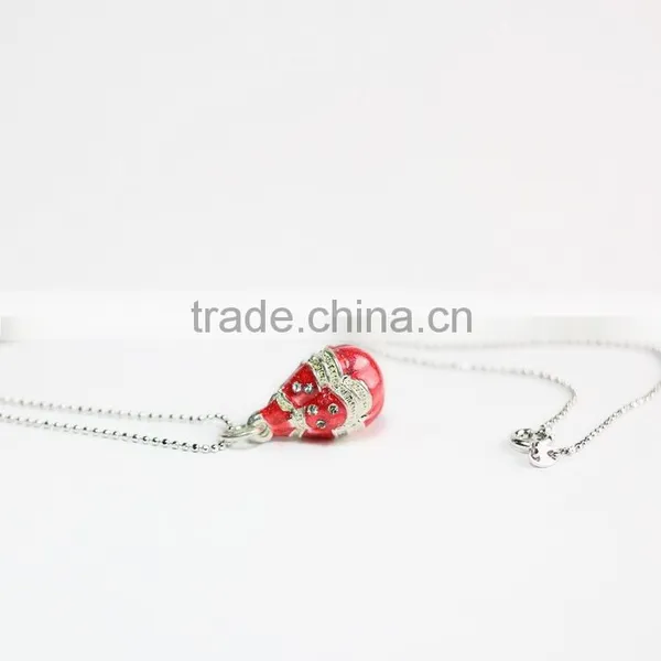 Customized Metal Red Enamel Pendant photo-4